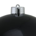 thumbnail image 2 of Jet Black Shatterproof Shiny Christmas Ball Ornament 6" (150mm), 2 of 3