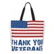 thumbnail image 1 of Balery Thank You Veterans Bolsa Tote Estilo Estético con Cremalleras, Bolsa de Hombro, Bolsa de Compras Grande y Plegable, 1 of 8