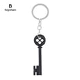 thumbnail image 1 of Halloween Metal Key Skeleton Props Neil Gaiman Black Treasure Chest Key Necklace, 1 of 6