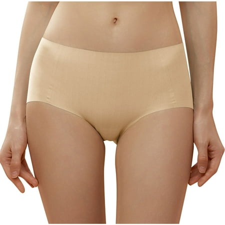 Erwazi Women s Seamless Hipster No Show Invisible Ice Silk Stretch Underwears Pack Bikini Underwear Panty