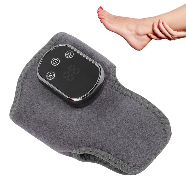 Heated Ankle Brace Rechargeable 5 Gears Temperature 3 Levels Vibration Adjustable Ankle Heated Brace Wrap Warmer