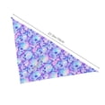thumbnail image 3 of Daiia Blue Skull Daisy Pattern Pet Scarf for Dogs and Cats – Soft & Breathable Bandana, Comfortable Pet Accessory for Everyday Wear, 3 of 6