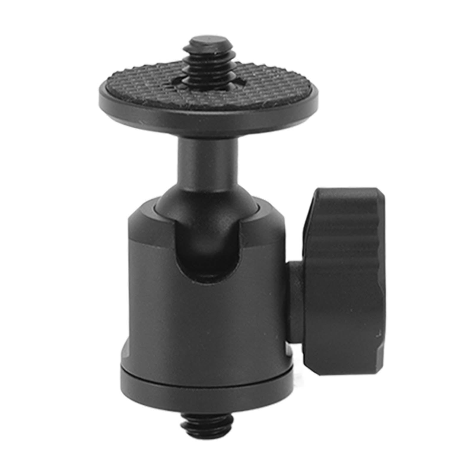 Tosuny Multi-Function 360° Double Ballhead Mount Standard Hot Shoe with 1/4 Screw for Cameras or Devices with 1/4 Inch Post 