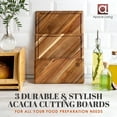 Contour Wood Cutting Board Large Acacia Butcher Block Chopping Board