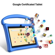 Android Kids Tablet 7 inch with Case, 2GB RAM, 32GB ROM, Touch Screen, Quad-Core,1024x600| Wi-Fi| Google Certified(Blue)