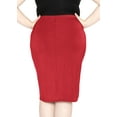 thumbnail image 3 of Stretch Is Comfort Women's Soft Stretch Midi Skirt | Adult  Small - 5x, 3 of 9