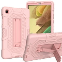 Dteck Case for Samsung Galaxy Tab A7 Lite 8.7 Inch 2021 (SM-T220/T225),3-Layer Protection Kickstand Heavy Duty Shockproof Rugged High Impact Protective Cover for Galaxy Tab A7 Lite 8.7" 2021,Rosegold