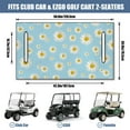 thumbnail image 3 of Charming Flowers Golf Cart Front Bench Cover 51" x 31" for EZGO Club Car Yamaha Soft Towel Seat Protector, 3 of 8