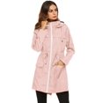 thumbnail image 3 of Chubasquero LOMON ligero e impermeable para mujer rosa XXL, 3 of 6