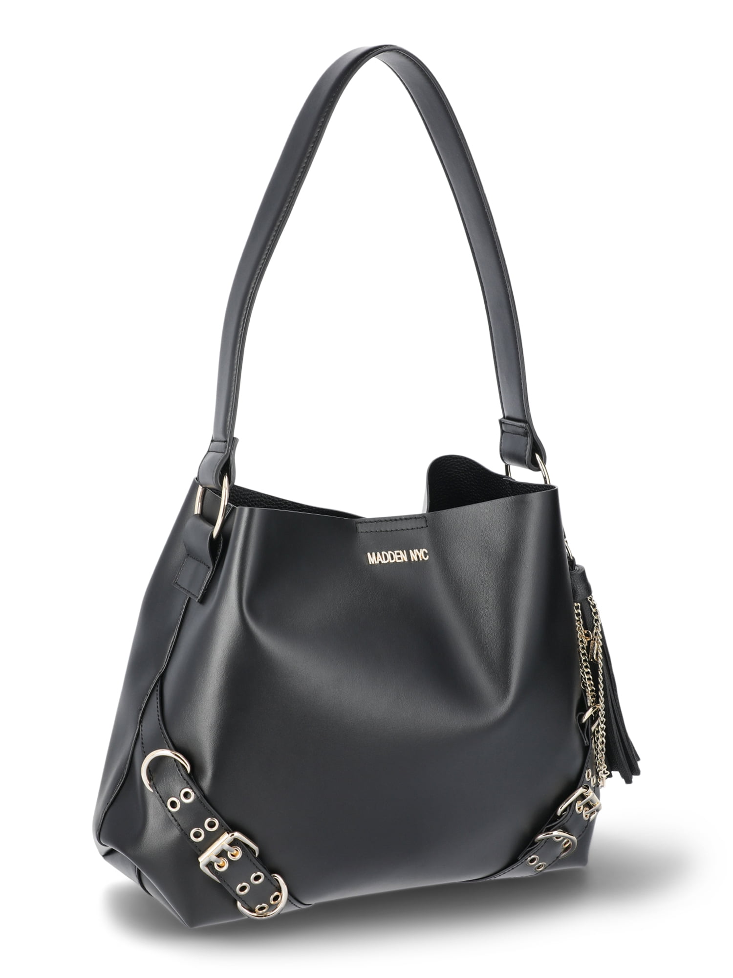 Madden NYC Women's Large Tote Handbag, Black
