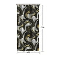thumbnail image 5 of Black White Gold Marble Pattern Shower Curtain 36"x72" ,Bathroom Decorative Shower Curtains Set with 12 Hooks,Modern Waterproof Washable Shower Curtain, 5 of 6