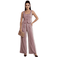 thumbnail image 1 of Conjunto 2 Piezas Elegante, Top Ajustado con Botones y Pantalón Palazzo con Rayas, Look Chic y Estilizado para Mujer, 1 of 5