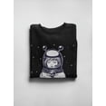 thumbnail image 3 of Astrowoman Holding A Planet Sweatshirt Women -Image by Shutterstock, Female Large, 3 of 4
