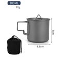 thumbnail image 2 of de Agua Ultraligera de Titanio para Camping, para Picnic, Café, Cerveza, 380 Ml, 2 of 5