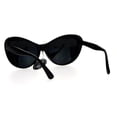 thumbnail image 4 of SA106 Womens Oversize Cat Eye Retro Sunglasses Black, 4 of 4