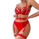 thumbnail image 1 of Gibobby Ropa sexy de mujer para sexo Conjunto De Lencería Erótica Cuello V Lencería erótica Sexy para Mujer, Vestido de Piel Sexy y Casual, Mujer Sexy(Rojo, M), 1 of 5