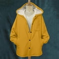 thumbnail image 6 of Wensltd Women's Fleece-Lined Jacket Button Front Pockets Long Sleeve Winter Coat Comfortable, 6 of 7