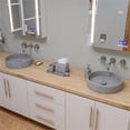 thumbnail image 5 of Pemberly Row 17" Round Solid Concrete Gray Matte Above Mount Bathroom Sink, 5 of 5