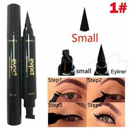 Winged Eyeliner Stamp Waterproof Makeup Cosmetic Eye Liner Pencil Black