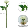 thumbnail image 4 of Plum Artificial Rose 10pcs Open Flower Bouquet Faux Rose Stems for Wedding Arrangement, Bridal Bouquet, Centerpiece, Fake Faux Silk Flowers, 4 of 4