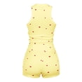 thumbnail image 4 of MAIHAN Womens Casual Shorts Set Summer Outfits Cute Clothes Sleeveless Tie Tank Top Elastic Drawstring Shorts Lounge Matching Set Tracksuit Comfortable Playwear Daily Wear, 4 of 5