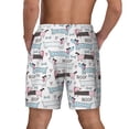 thumbnail image 4 of Haiem Dachshund Dog Puppy Mens Swim Trunks with Compression Liner 2 in 1 Swimming Shorts Stretch Swimwear Quick Dry,Board Shorts-Medium, 4 of 9