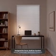 thumbnail image 5 of BlindsAvenue Cordless Cellular Shades, Room Darkening Blackout Honeycomb Blinds for Indoor Window, Thermal Insulation, Noise Reduction, White, 35"W x 48"H, 5 of 10