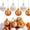 Orange, variant on nvzhuang Thanksgiving Decorative Ball Set, 18 Pcs Wood Letter Print Tree Hanging Ornaments for Home, Party