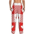 thumbnail image 3 of Balery Maple Leaves1 print Men's Pajama Pants,Ultra Lightweight Pjs,Lounge Pant-Small, 3 of 9