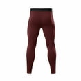thumbnail image 6 of Mens Athletic Workout Pants High Waisted Stretchy Slim-Fit Compression Leggings Trousers Boys Casual Solid Quick-Drying Shapewear Pant, 6 of 8