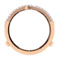 thumbnail image 3 of Dazzlingrock Collection 0.50 Carat (ctw) 14K Round Diamond Ladies Wedding Double Guard Ring 1/2 CT, Rose Gold, Size 7, 3 of 3