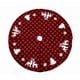 thumbnail image 1 of 90 cm/decoración navideña falda de árbol rojo negro alce pequeño árbol copo de nieve, 1 of 5