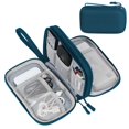 thumbnail image 1 of Organizador electrónico FYY Travel Cable, bolsa de almacenamiento, color verde, 1 of 7