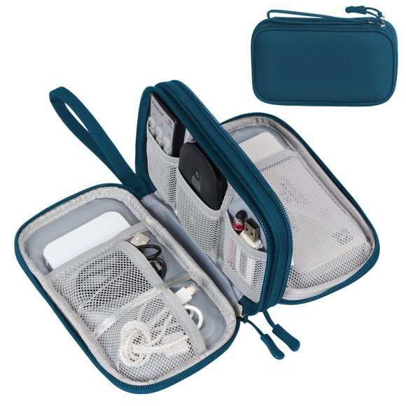 Organizador electrónico FYY Travel Cable, bolsa de almacenamiento, color verde