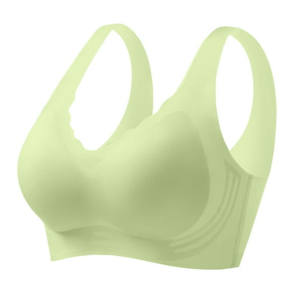 Razzly Womens Bras Comfortable Support One Shoulder Bras for Women Back Closure Sports Bras for Women Lightweight Sports Bras for Women Womens Strapless Bras Y Sports Bra Bra 36c(Light Green,XL)