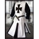 thumbnail image 5 of Túnica de cosplay medieval de talla grande para hombre, sobretodo de caballero templario, cruzado, manga larga, camisetas cortas, disfraz de recreación, 5 of 5