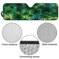 thumbnail image 6 of Uorisanigo Windshield Sunshade Heat Shield Sun Shade Palm Tree Print Sun Visor Mat for Jeep Wrangler JL/JLU 2018-2024 & Jeep Gladiator JT 2020-2024 Window Shade Protection, 6 of 7