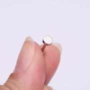 Implant Grade Titanium Circle Plate Top Internally Threaded Flat Back Stud Labret