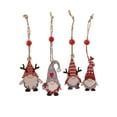 thumbnail image 7 of JYYYBF 4Pcs Christmas Tree Ornament, Cute Decorative Hanging Wood Ornament Art Craft for Christmas Party, 7 of 7