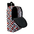 thumbnail image 2 of Kool-Aid Unisex Checkered 18" Backpack with Internal Laptop Sleeve, Black White, 2 of 4