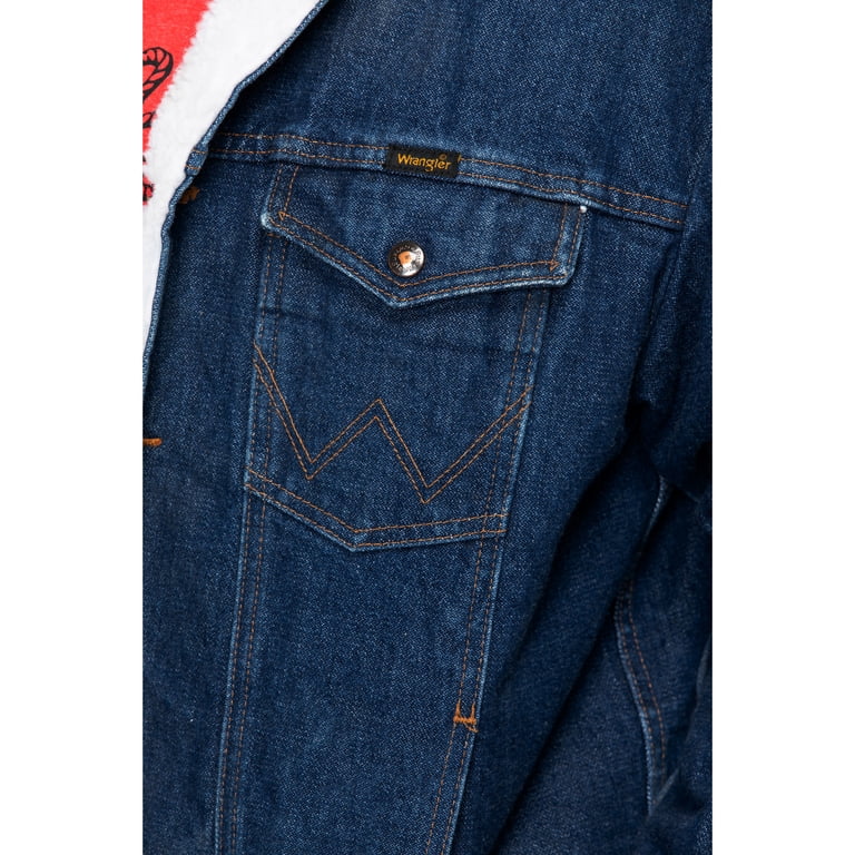 Wrangler Boys' Cowboy Cut Unlined Denim Jacket - Western Style With Front Pockets