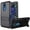 Black +Black, variant on GSA Snap-On Hybrid Case w/Kickstand for LG K40, Harmony 3, Solo - Black/Red