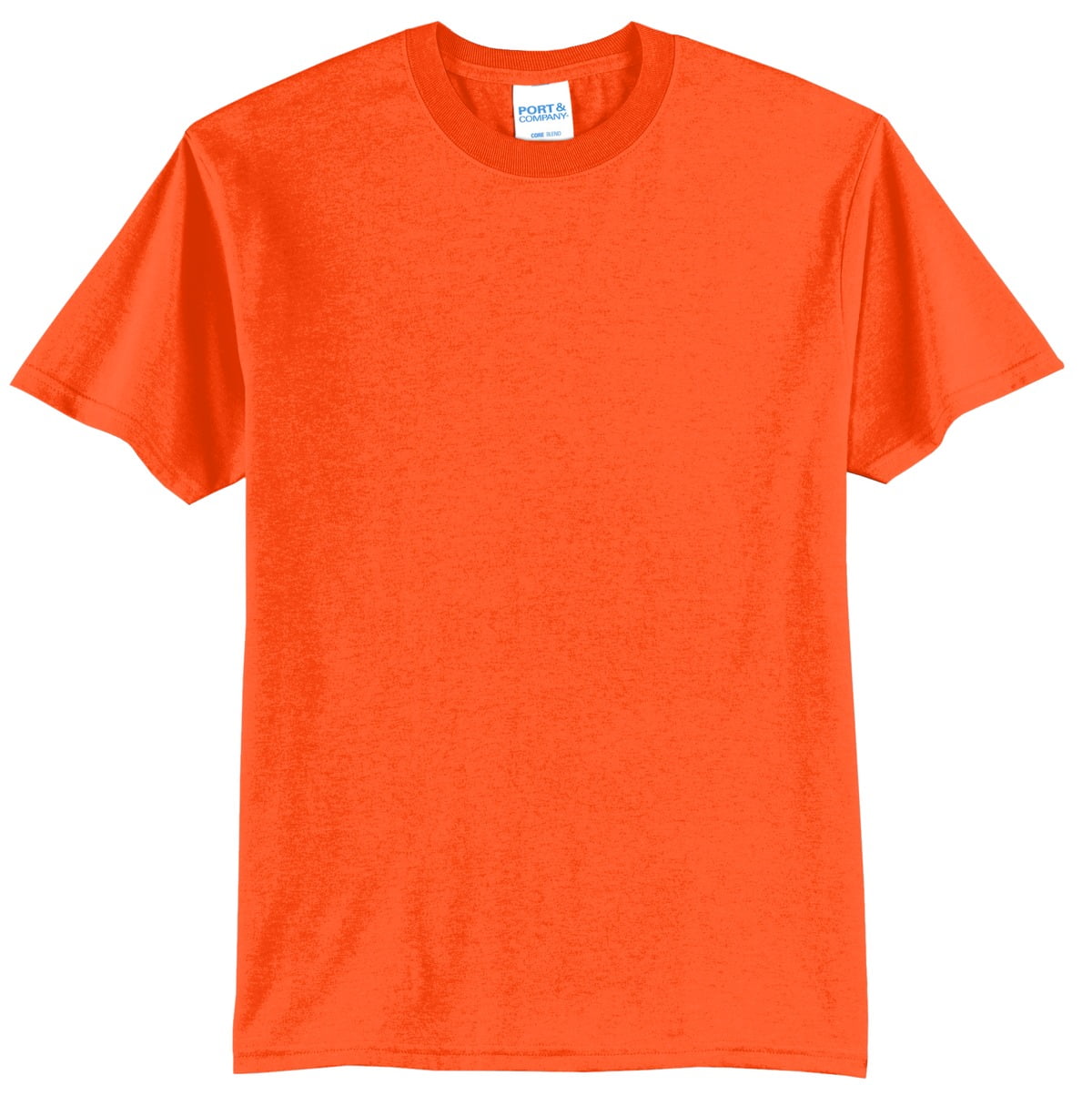 【関税&送料込】Fay T-shirts and Polos Orange Port & Company Tall Core Blend Tee-3XLT (Safety Orange