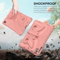 thumbnail image 5 of KOMI Kids Case for iPad 9th 8th 7th Gen/iPad Pro 10.5/iPad Air 3rd Gen - Screen Protector Included - Butterfly Kickstand - Child Friendly EVA Foam Shockproof Cover Case with Shoulder Strap, Pink Beige, 5 of 5