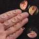thumbnail image 1 of YW Comercio al por mayor Moda Nariz Piercing Septum Acero quirúrgico Oreja Cartílago Anillo Nariz Anillo con circón Sincero Hogar, 1 of 6