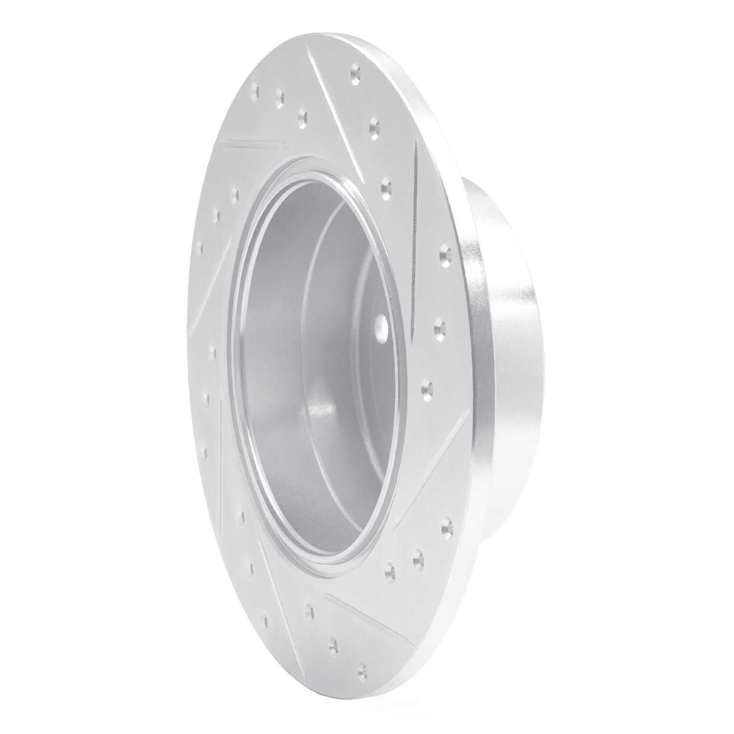 Dynamic Friction Company 631-65010L DFC Brake Rotor - Drilled And Slotted - Silver