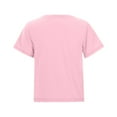 thumbnail image 5 of Likimi Toddler Kids Boys Tops Solid Color Short Sleeve Quick Drying Tees Fashion Casual Loose Spring Summer Tops Size 13-14 Years Pink, 5 of 9