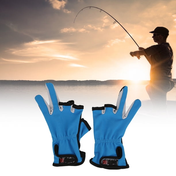 Guantes de pesca antideslizantes, guantes de pesca al aire libre, guantes de pesca transpirables, dedos cortados optimizados para la excelencia