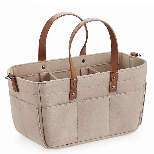 Baby Felt Storage Nursery Organizer Basket Infant Diaper Bag With Handle Changing Nappy Kids Storag