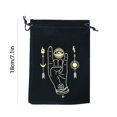 thumbnail image 2 of Home Textile Storage Modern Tarot Card Pouch for Organizing Divination Accessories and Small Items – Universal Home Textile Storage Solution with Flannel Drawstring Bag, 2 of 3